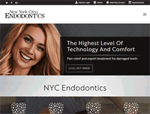 Tablet Screenshot of nycendodontics.com